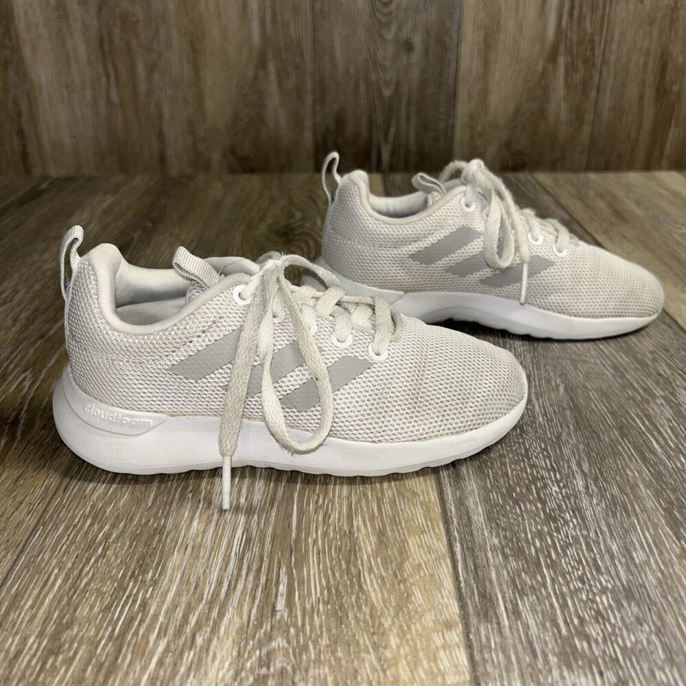 Adidas Lite Racer CloudFoam Running Youth US Size 11k White BB7052 Sneaker Shoes